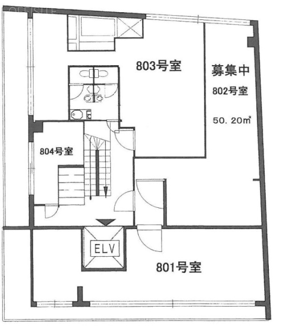 銀座菊正ビル802 間取り図