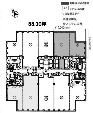 聖路加タワー3404 間取り図