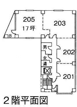 山萬ビル205 間取り図