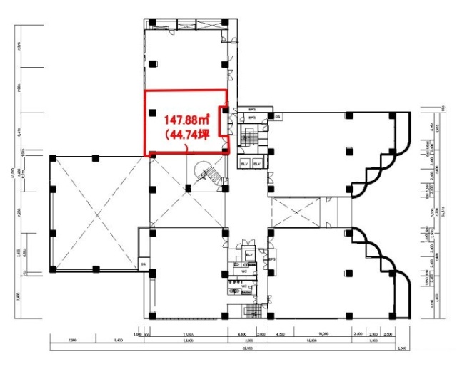 Daiwa赤坂ビル2F 間取り図