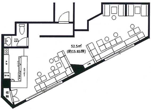 富士見センタービル6F 間取り図