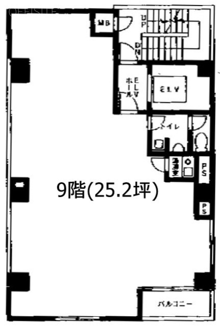 信濃町SANMOビル9F 間取り図