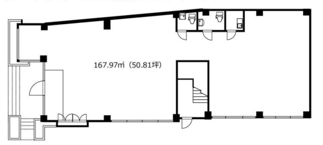 隈部ビルB1F 間取り図