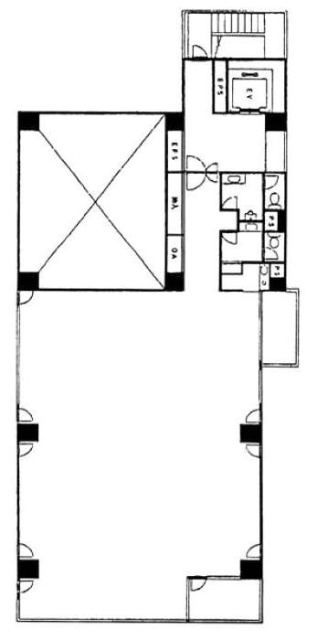 青葉台石橋ビル1F 間取り図