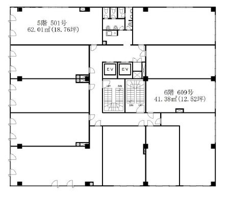 大久保フジビル501 間取り図