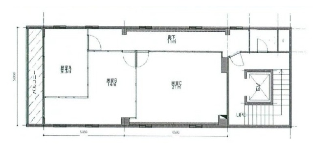 銀座サクラヤビル8F 間取り図