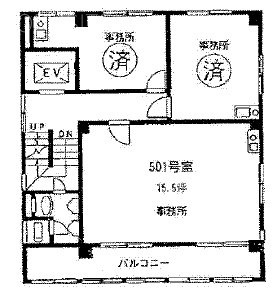 進盛ビル501 間取り図