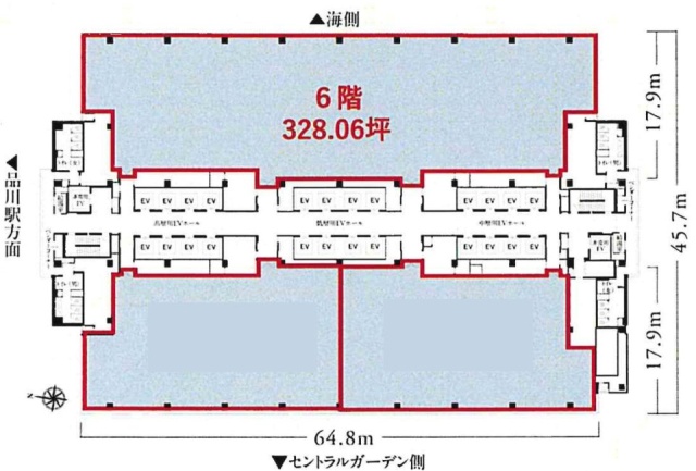 品川インターシティB棟東 間取り図
