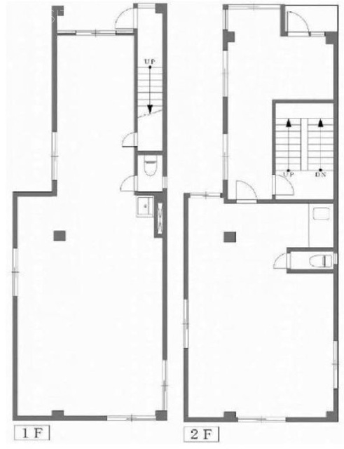 舩田ビル1F～2F 間取り図