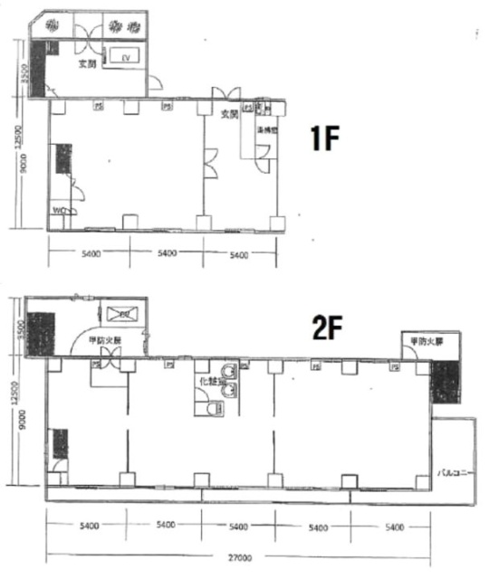 第3さくらコーポ1F～2F 間取り図