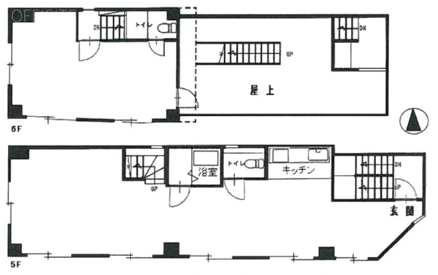 蒲田駅前プラザ5F～6F 間取り図