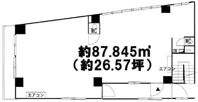 田島第1(メゾン・ラフィーネ)ビル3F 間取り図