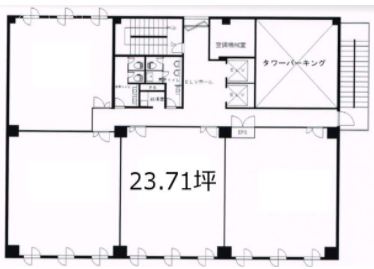 ステートビル横浜6F 間取り図