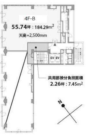 IVYイーストビル4F 間取り図