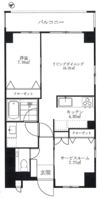 メゼリテ表参道305 間取り図