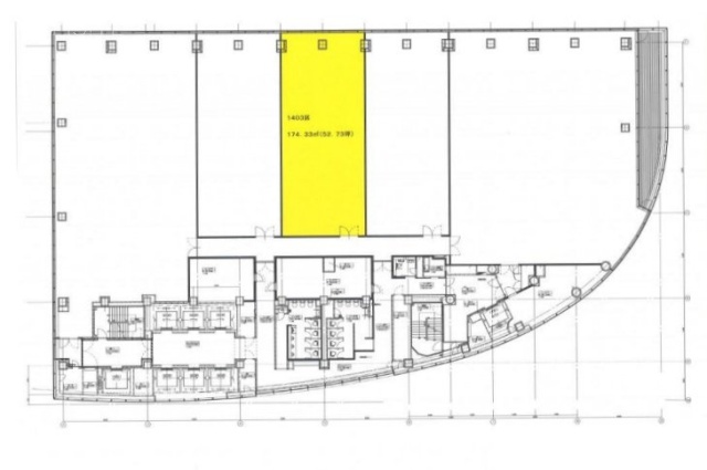 有楽町駅前ビルディング(有楽町イトシアオフィスタワー)1403 間取り図