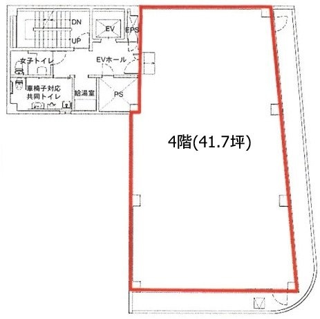 プラチナ第2ビル4F 間取り図
