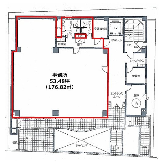 福吉坂ビル1F 間取り図