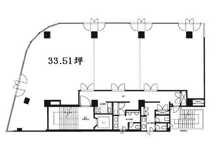 長者町朝日ビル601 間取り図