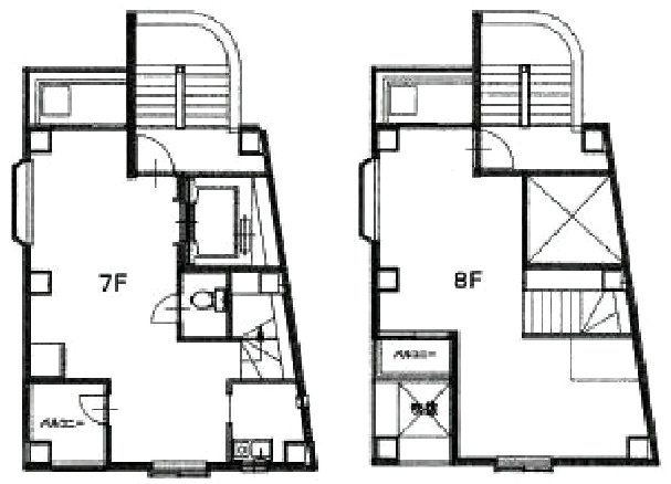 I・S四番町ビル7F～8F 間取り図