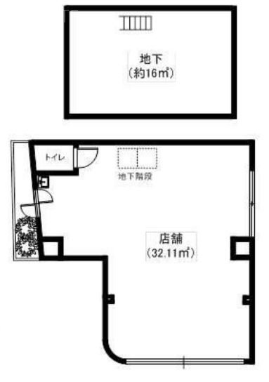 白馬幸和ビルB1F～1F 間取り図