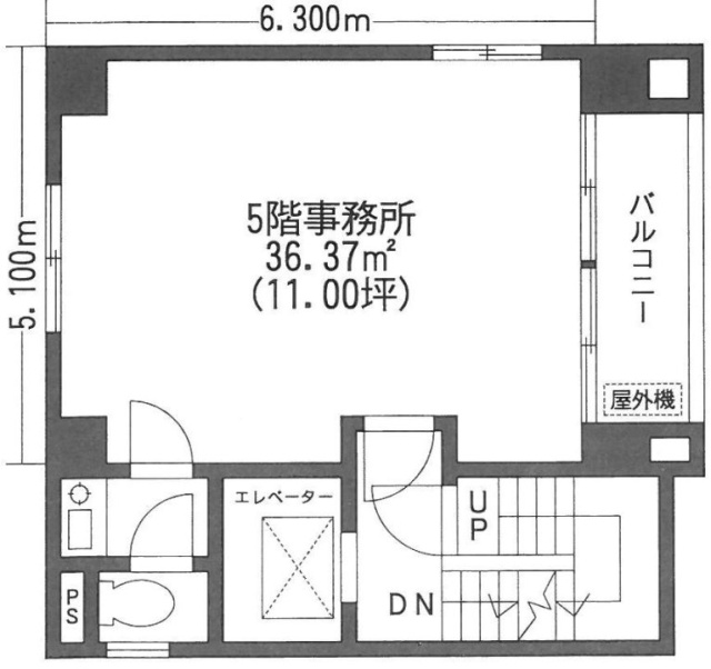 YS西神田ビル5F 間取り図
