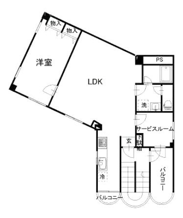 RKF恵比寿ビル5F 間取り図