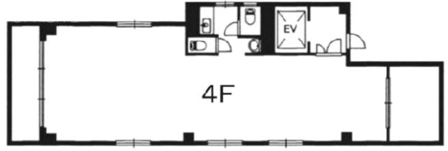 中村ビル4F 間取り図