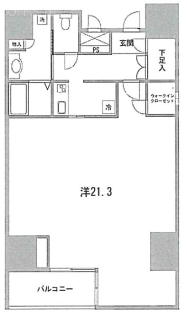 テラス銀座ビル1001 間取り図