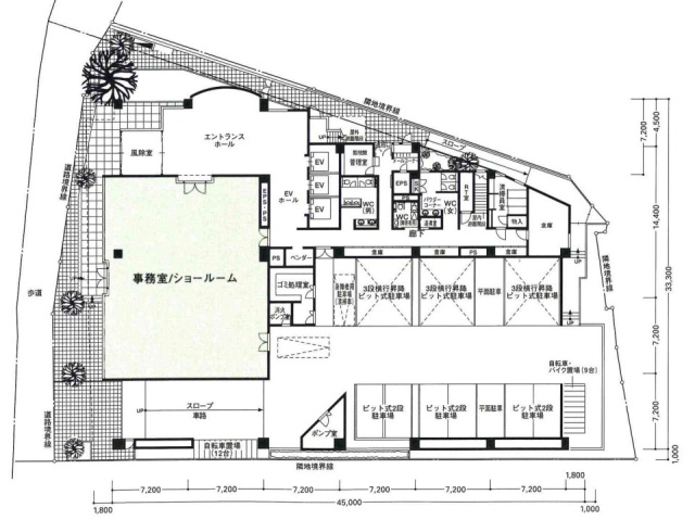 目黒東急ビル1F 間取り図