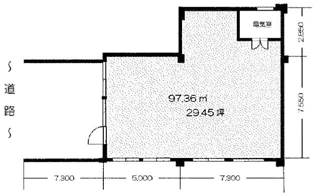 中野ビル1F 間取り図