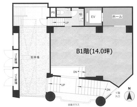 サンフジビルB1F 間取り図