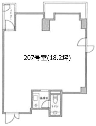 コンフォール参宮橋207 間取り図