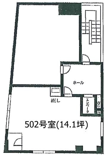 加藤KKビル502 間取り図