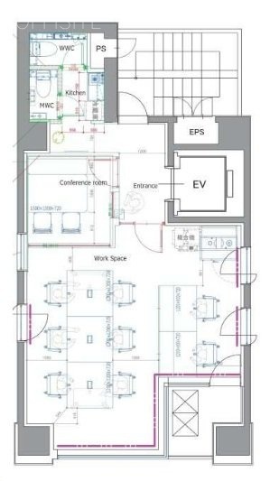 Biz Feel 浜松町(旧 浜松町パークビル)3F 間取り図