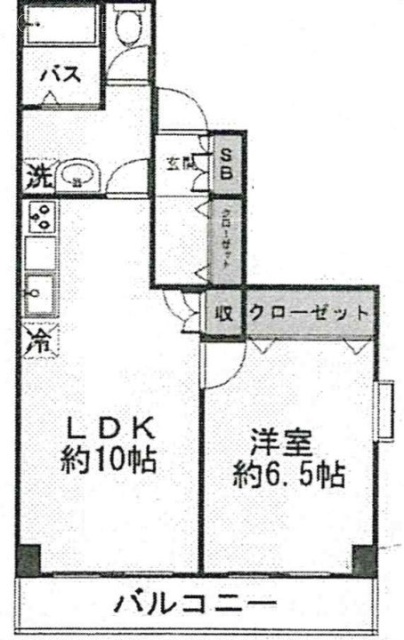 四谷マンション502 間取り図