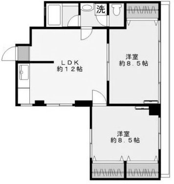 ヨシダペアランドビル201 間取り図