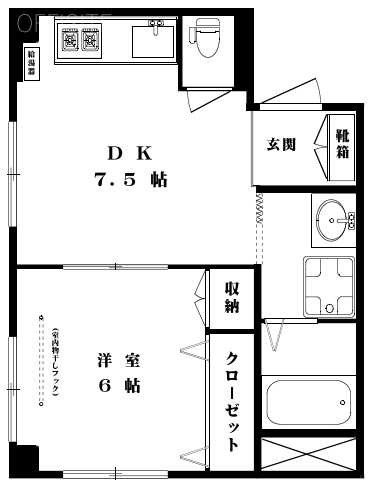 戸山コーポ103 間取り図