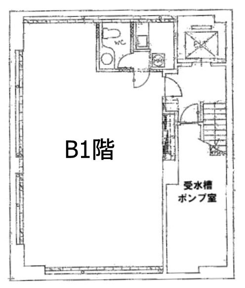 赤坂光和ビルB1F 間取り図