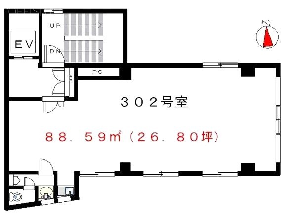 クレスト南大塚ビル302 間取り図