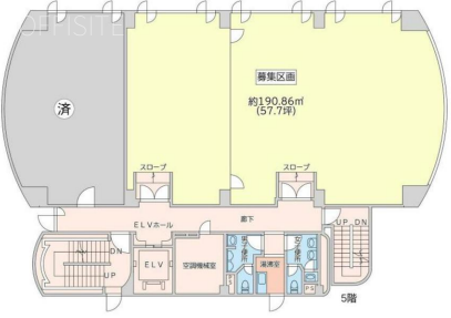 都漁連水産会館5F 間取り図