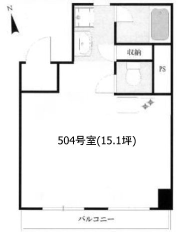 オリエントニュー赤坂504 間取り図