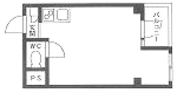 シエスタ日本橋202 間取り図
