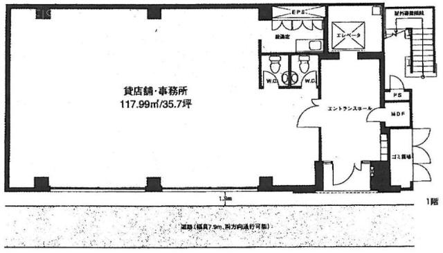 JS五反田ビル1F 間取り図