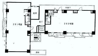 カーネ西早稲田ビル201 間取り図