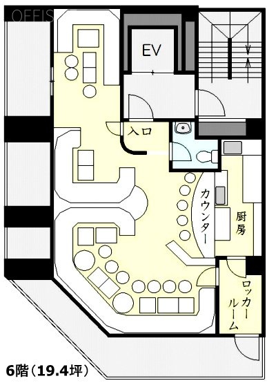 徳永第5ビル6F 間取り図