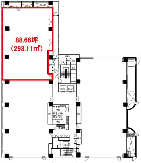 Daiwa赤坂ビル6F 間取り図