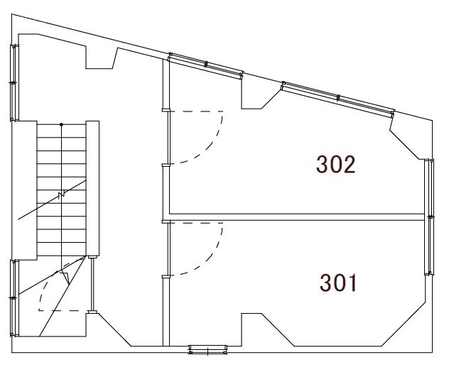 日興堂ビル(ハローオフィス蒲田)301 間取り図
