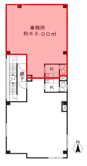 方南町喜多ビル302 間取り図