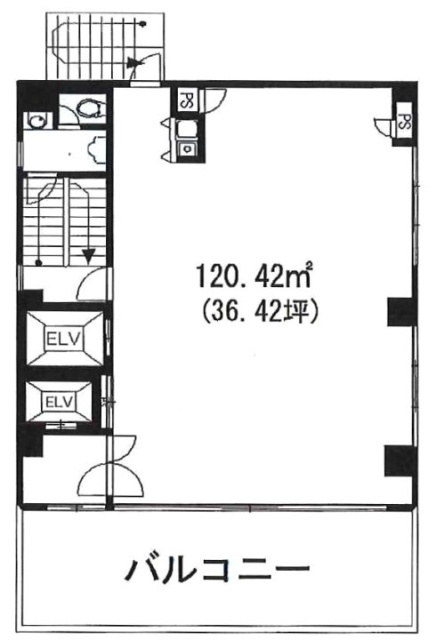 BournMark Ningyochoビル7F 間取り図